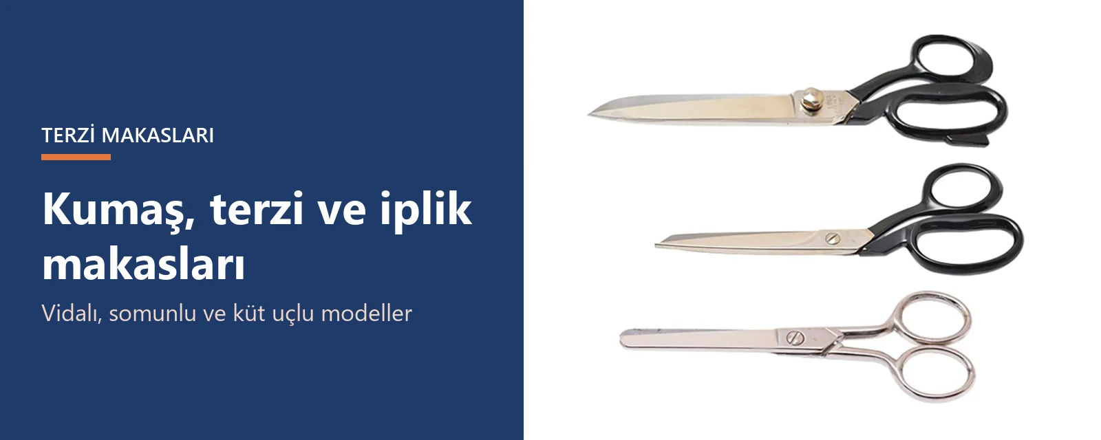 Kumaş, terzi ve iplik makasları