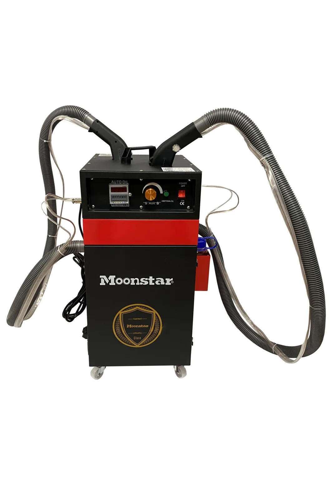 İplik Temizleme Makinesi 2 Motor 2 Kol PLS-1977A Çift Başlı Otomatik Bilemeli İplik Temizleme