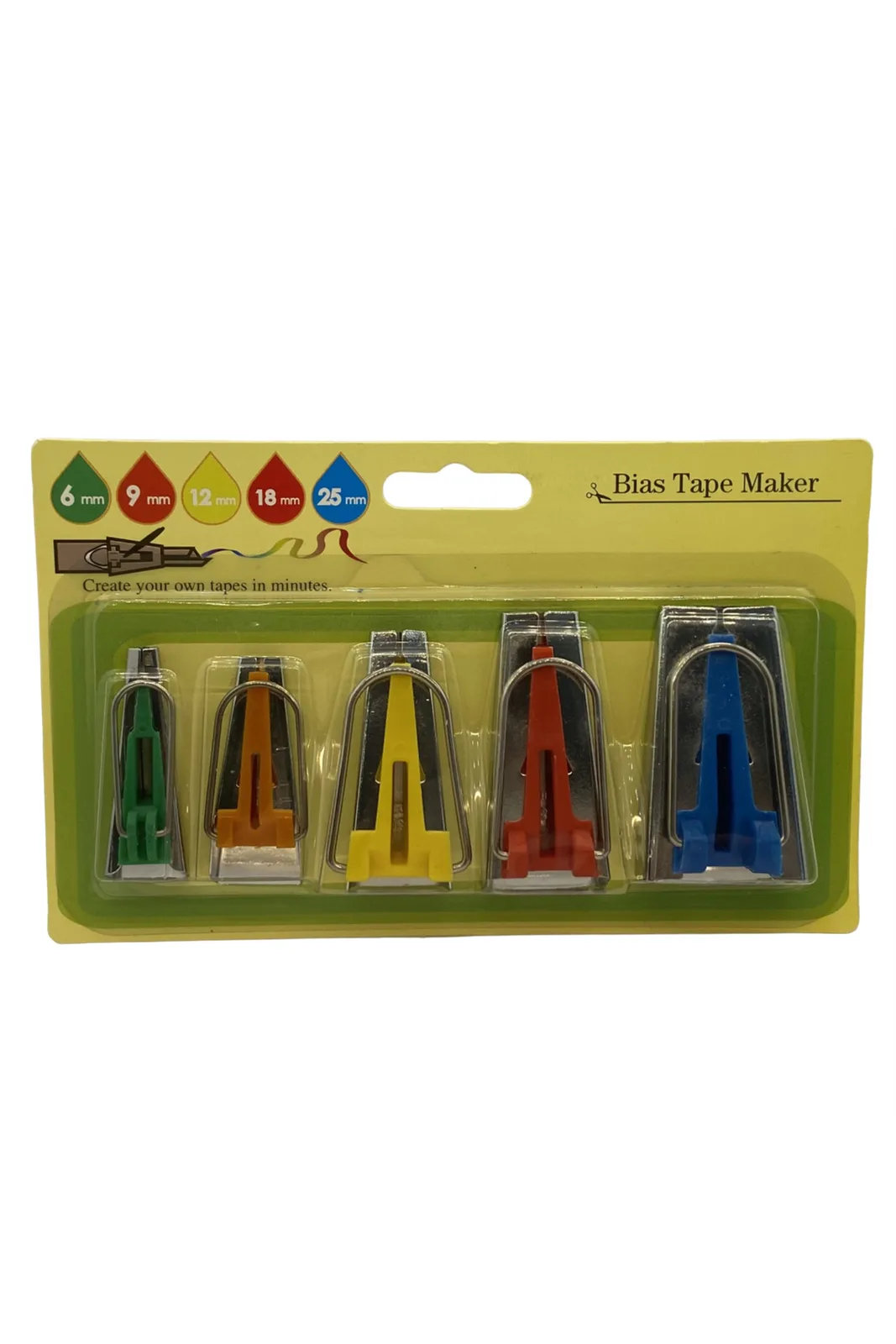 BDR El Biye Kıvırma Aparatı 5 li Set LS-120 6-9-12-18-25mm