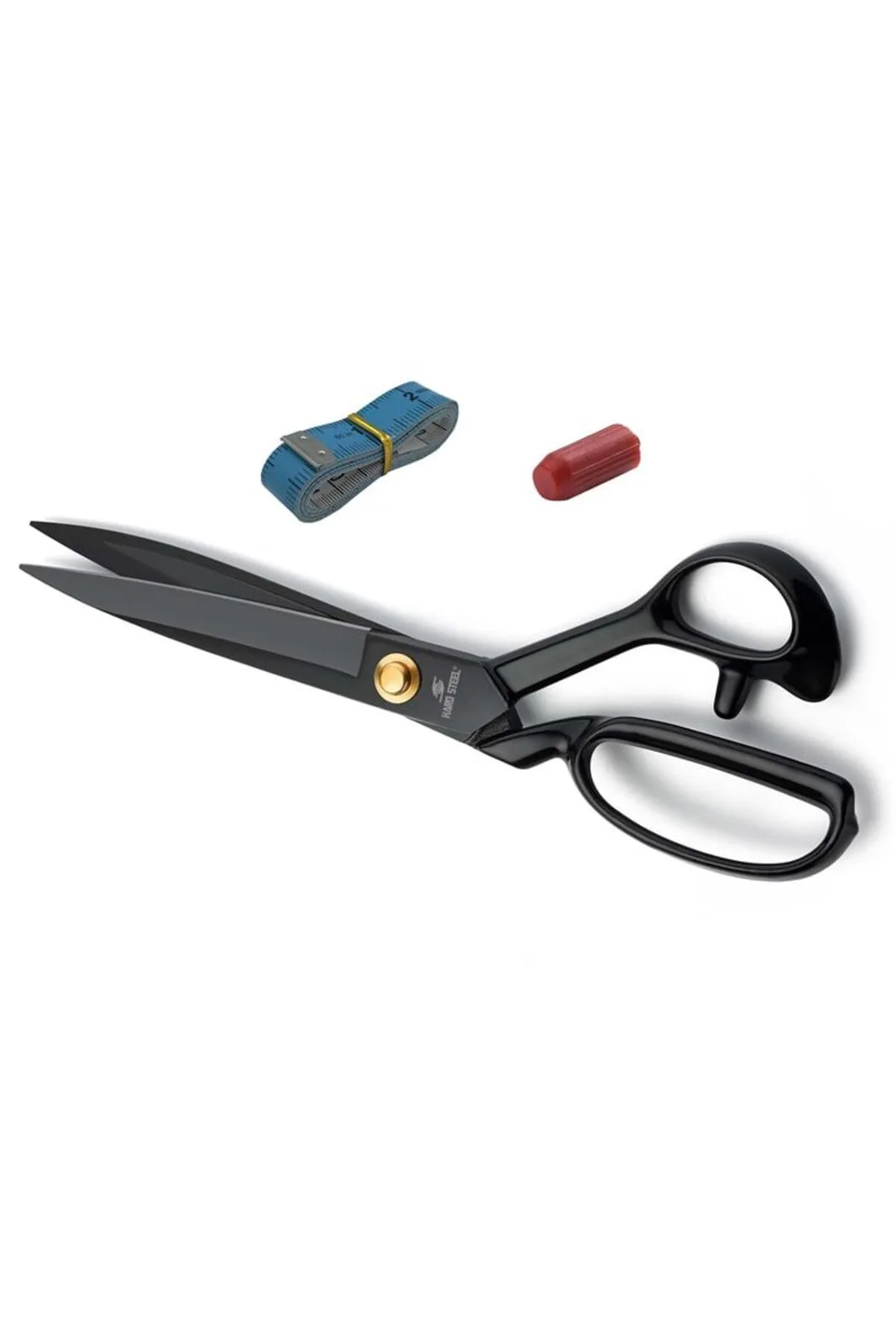 Hard Steel Siyah Saplı Paslanmaz Çelik Somunlu 9inç Makas HS-9 9