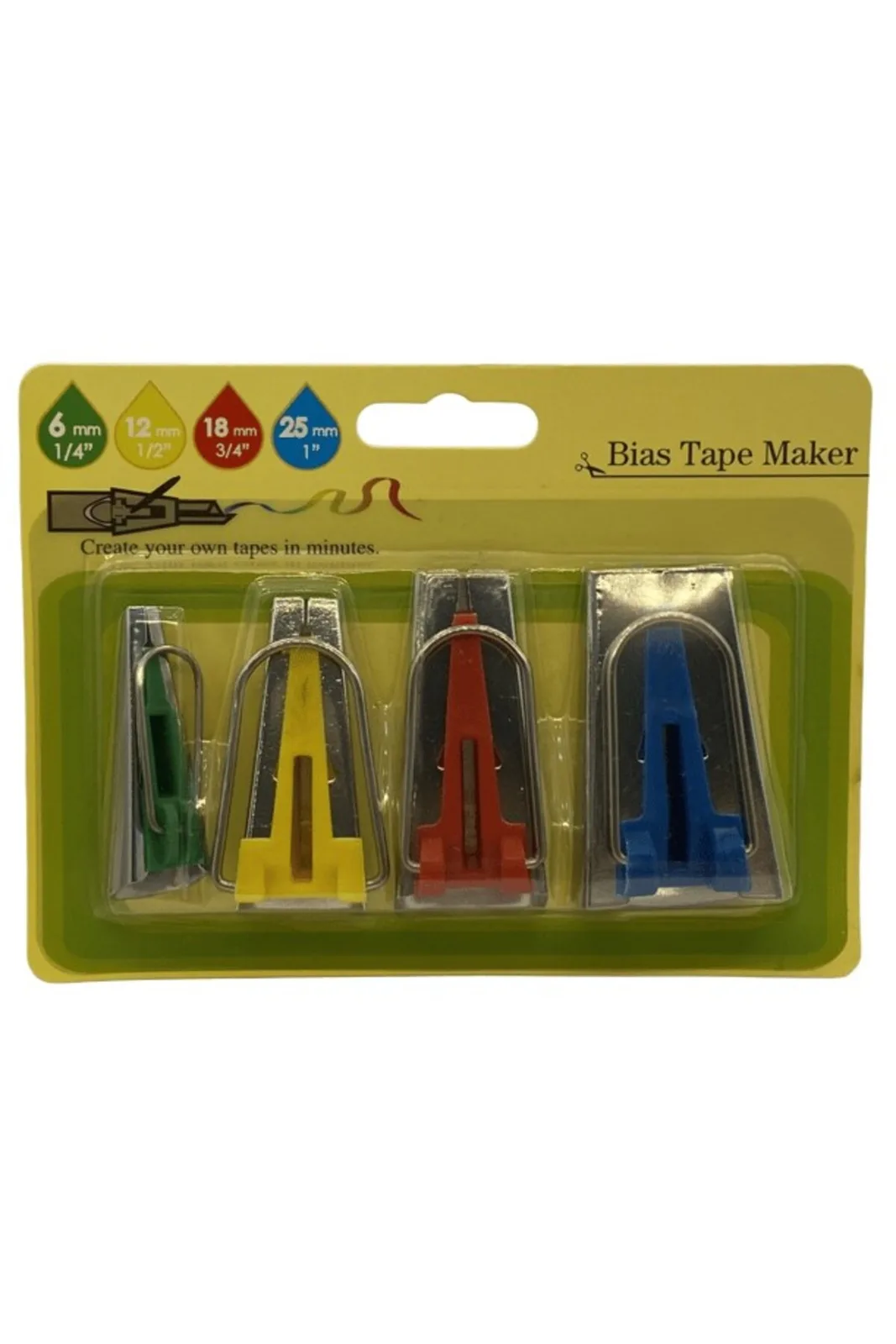 BDR El Biye Kıvırma Aparatı 4 lü Set LS-120 6-12-18-25mm